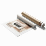 Contemporary Abstract Canvas – Earthy Beige, Brown & Black Tones