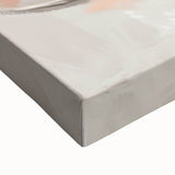 Large art featuring a black and white landscape painting of fruits on a stretched canvas, suitable for bedroom decor.