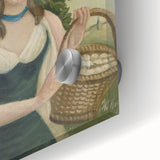 Woman with Basket of Eggs - Rustic Portrait Wall Art by Henri Rousseau