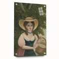 Woman with Basket of Eggs - Rustic Portrait Wall Art by Henri Rousseau