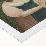 Woman with Basket of Eggs - Rustic Portrait Wall Art by Henri Rousseau