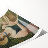 Woman with Basket of Eggs - Rustic Portrait Wall Art by Henri Rousseau