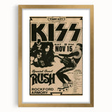 KISS & Rush Retro Wall Art Vintage Prints Rock Concert Poster