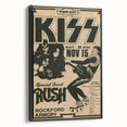 KISS & Rush Retro Wall Art Vintage Prints Rock Concert Poster