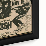 KISS & Rush Retro Wall Art Vintage Prints Rock Concert Poster