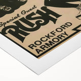 KISS & Rush Retro Wall Art Vintage Prints Rock Concert Poster
