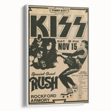 KISS & Rush Retro Wall Art Vintage Prints Rock Concert Poster