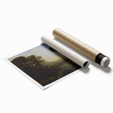 Classical Realism Art Print of Goat Herders by Riverside Temple Ruins