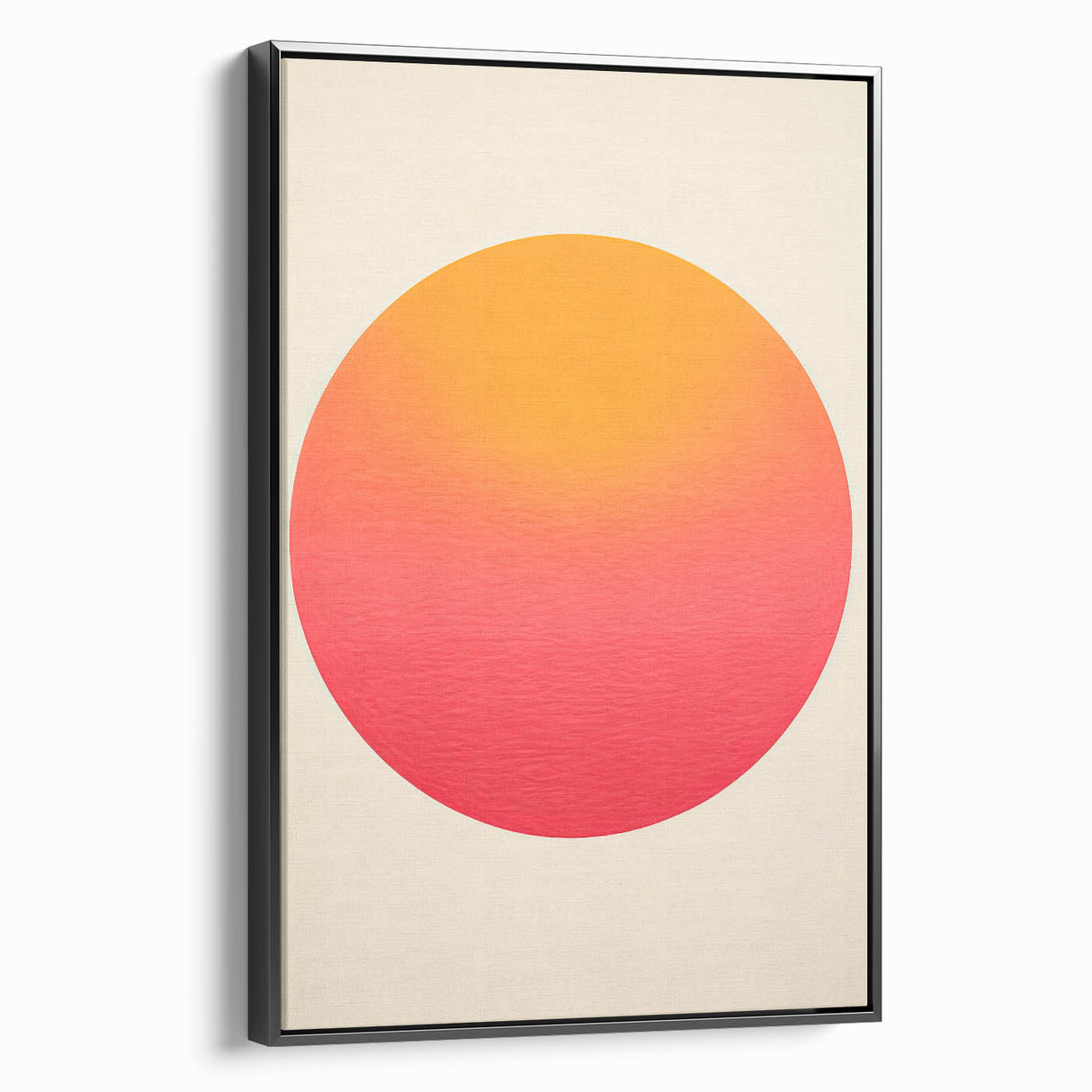 Framed and Canvas Dining Room Art - Sunset Gradient Circle