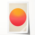 Framed and Canvas Dining Room Art - Sunset Gradient Circle