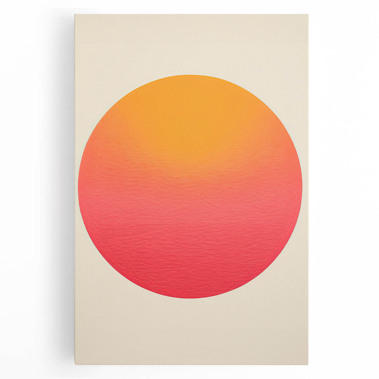 Framed and Canvas Dining Room Art - Sunset Gradient Circle