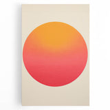 Framed and Canvas Dining Room Art - Sunset Gradient Circle