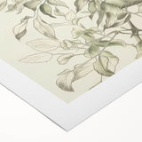 Abstract floral design on rolled canvas, showcasing vibrant colors and intricate patterns, elegantly packaged in a protective cardboard tube for easy display.