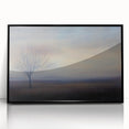 Framed acrylic artwork showcasing an abstract landscape design in rich earth tones, featuring a sleek black frame. Ideal for modern home decor, enhancing any living space.
