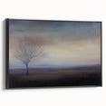 Framed abstract landscape canvas artwork with a black frame, showcasing vibrant colors and dynamic textures, ideal for modern home decor or office settings.