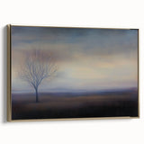 Framed abstract landscape canvas art with a gold finish, showcasing vibrant colors and unique textures. Perfect for enhancing modern home decor and artistic spaces.