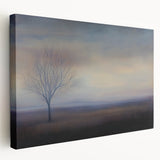 Abstract landscape stretched canvas artwork showcasing vibrant colors and textured layers, displayed in a side view to highlight its depth and artistic detail. Ideal for modern decor, this piece adds a contemporary touch to any space.
