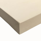 Close-up of a stretched canvas showcasing abstract minimalist wall art design with soft beige and black tones, perfect for modern home decor.