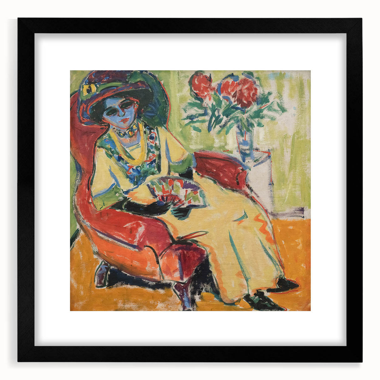 Expressionist Art - Portrait of Dodo Abstract Expressionism Wall Art