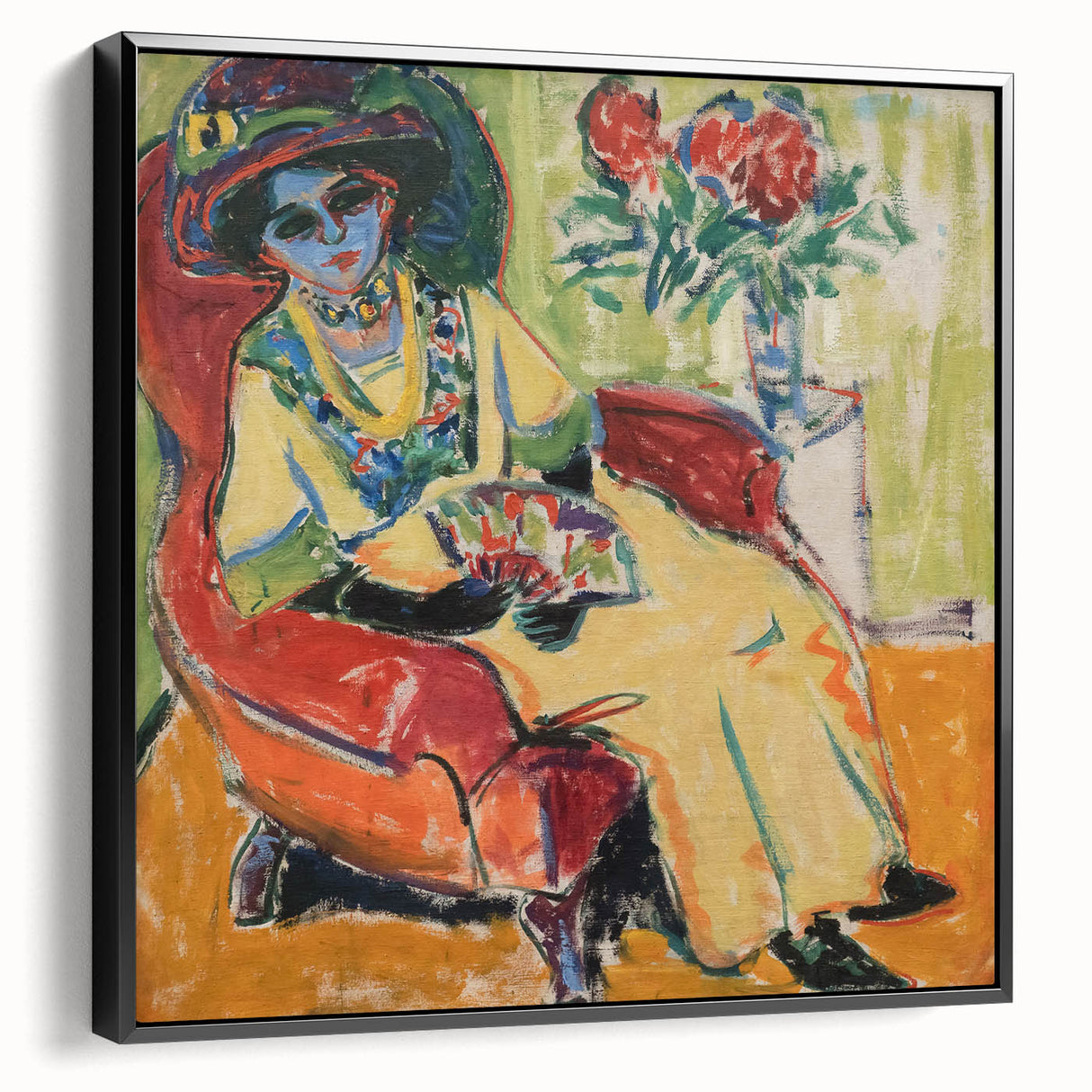 Expressionist Art - Portrait of Dodo Abstract Expressionism Wall Art