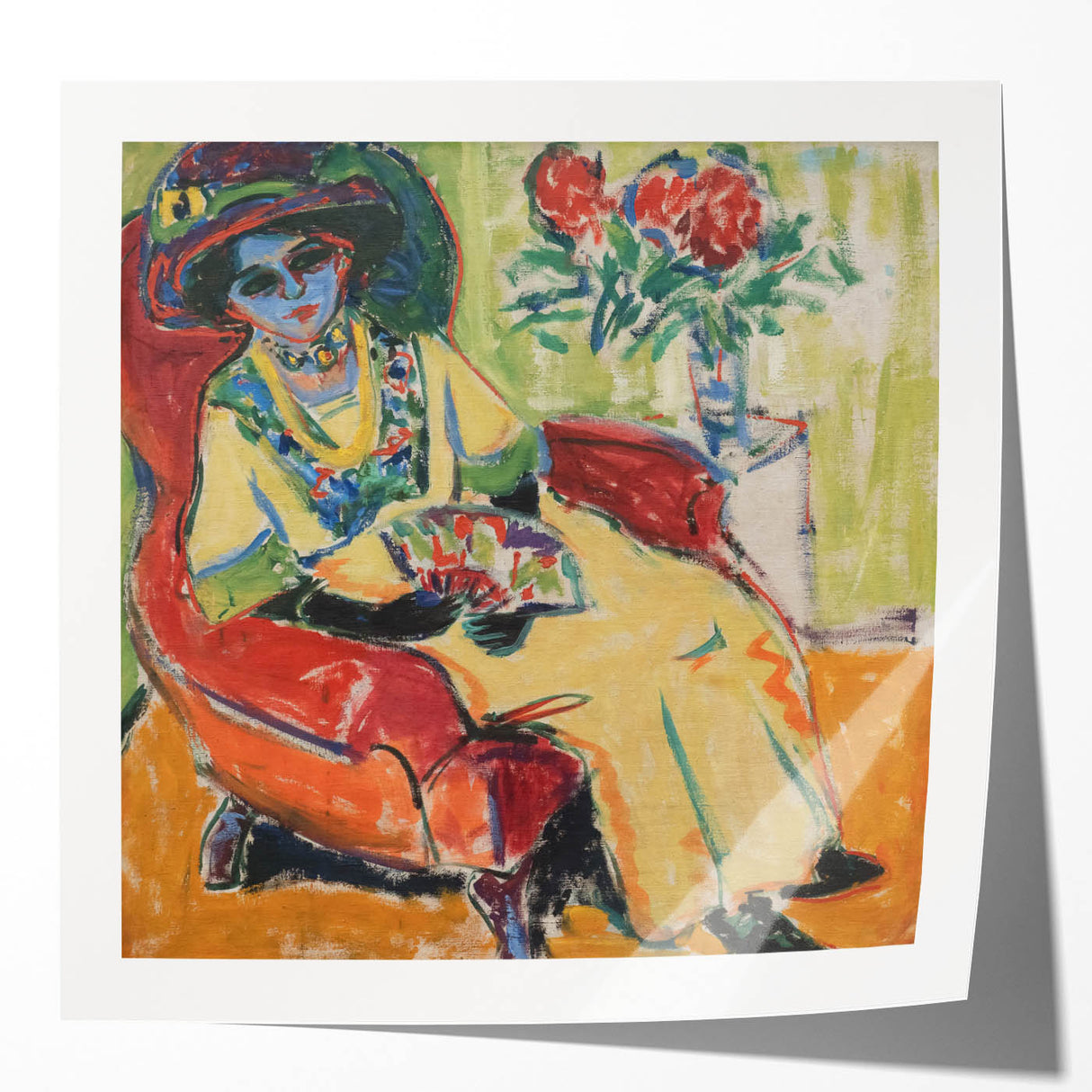Expressionist Art - Portrait of Dodo Abstract Expressionism Wall Art
