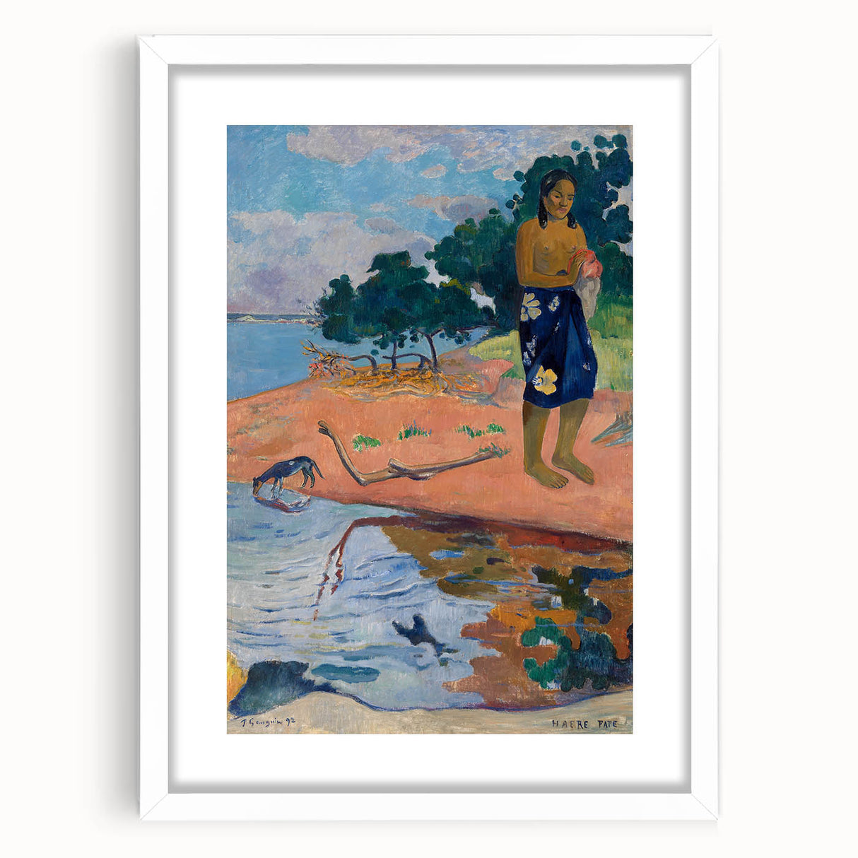 Haere Pape - Exotic Island Landscape by Paul Gauguin, Vibrant Wall Art