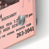 KISS & Rush Retro Wall Art Vintage Prints Pink Concert Poster