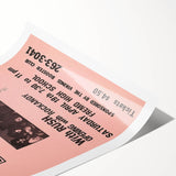 KISS & Rush Retro Wall Art Vintage Prints Pink Concert Poster