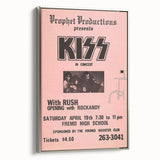 KISS & Rush Retro Wall Art Vintage Prints Pink Concert Poster