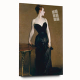 Elegant Realism Art Print of Madame X in Classic Black Evening Gown