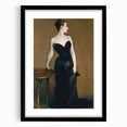 Elegant Realism Art Print of Madame X in Classic Black Evening Gown