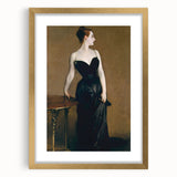Elegant Realism Art Print of Madame X in Classic Black Evening Gown