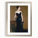 Elegant Realism Art Print of Madame X in Classic Black Evening Gown