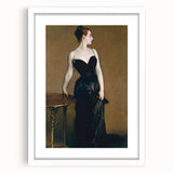 Elegant Realism Art Print of Madame X in Classic Black Evening Gown