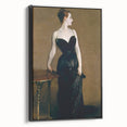 Elegant Realism Art Print of Madame X in Classic Black Evening Gown