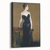 Elegant Realism Art Print of Madame X in Classic Black Evening Gown