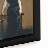 Elegant Realism Art Print of Madame X in Classic Black Evening Gown