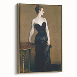 Elegant Realism Art Print of Madame X in Classic Black Evening Gown