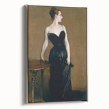 Elegant Realism Art Print of Madame X in Classic Black Evening Gown