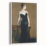 Elegant Realism Art Print of Madame X in Classic Black Evening Gown
