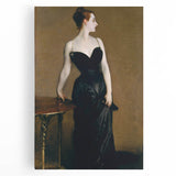 Elegant Realism Art Print of Madame X in Classic Black Evening Gown