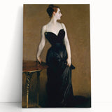 Elegant Realism Art Print of Madame X in Classic Black Evening Gown