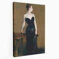 Elegant Realism Art Print of Madame X in Classic Black Evening Gown