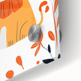 Playful Lion Wall Art - Girls Room & Nursery Safari Decor