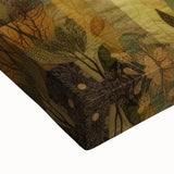 Black and white landscape art painting on large stretched canvas, depicting a serene autumn scene, ideal for bedroom decor.