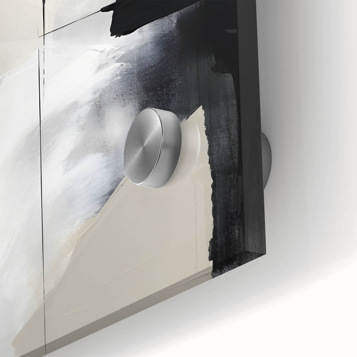Modern Dining Room Art – Black and White Abstract Wall Decor