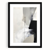 Modern Dining Room Art – Black and White Abstract Wall Decor