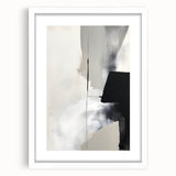 Modern Dining Room Art – Black and White Abstract Wall Decor