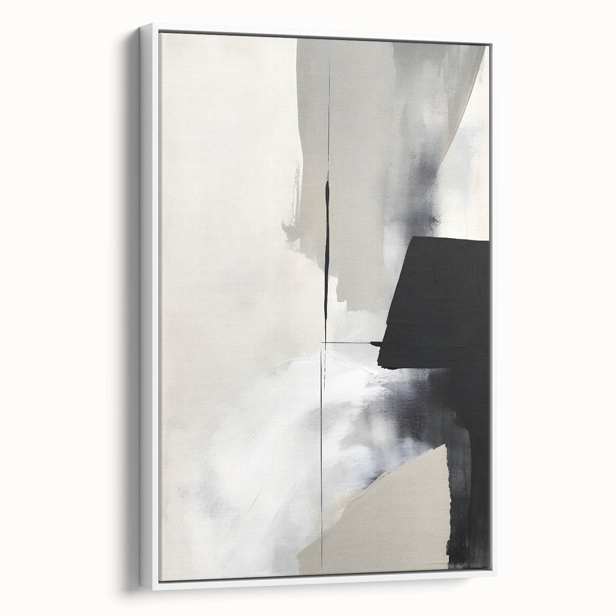 Modern Dining Room Art – Black and White Abstract Wall Decor