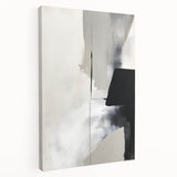 Modern Dining Room Art – Black and White Abstract Wall Decor